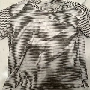 Old Navy Black and White Striped Tee